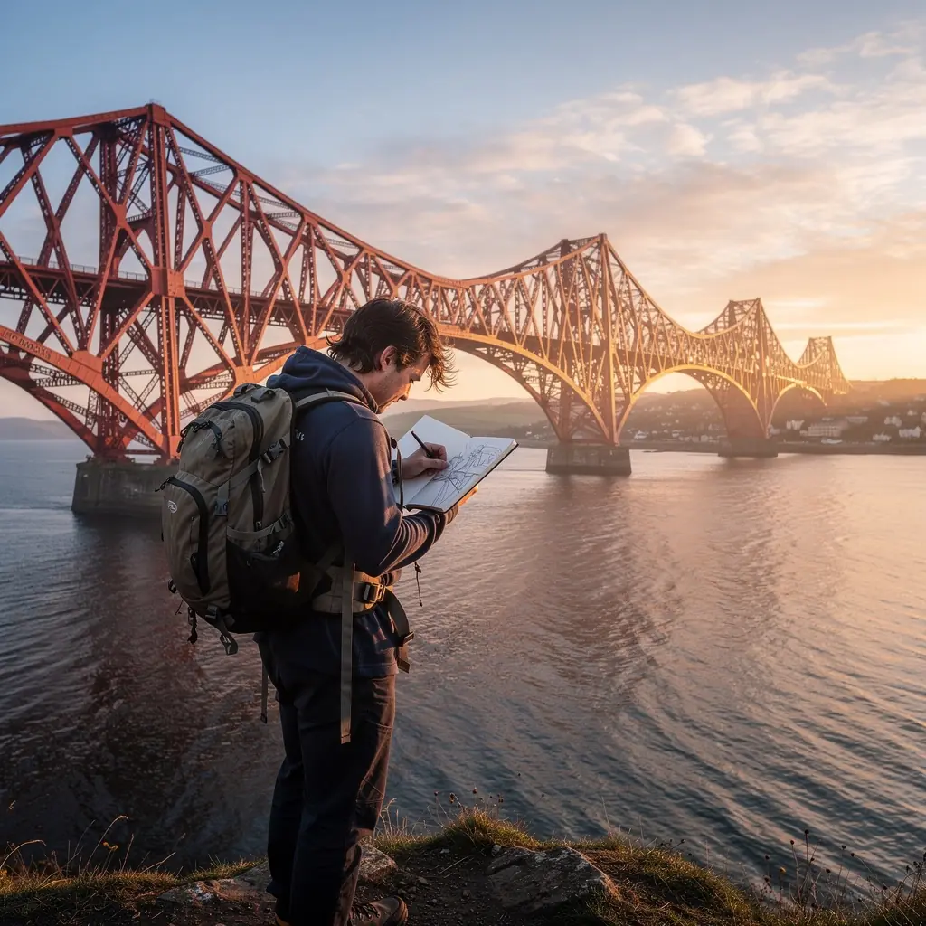 Инженерные детали моста, демонстрирующие мастерство строителей.