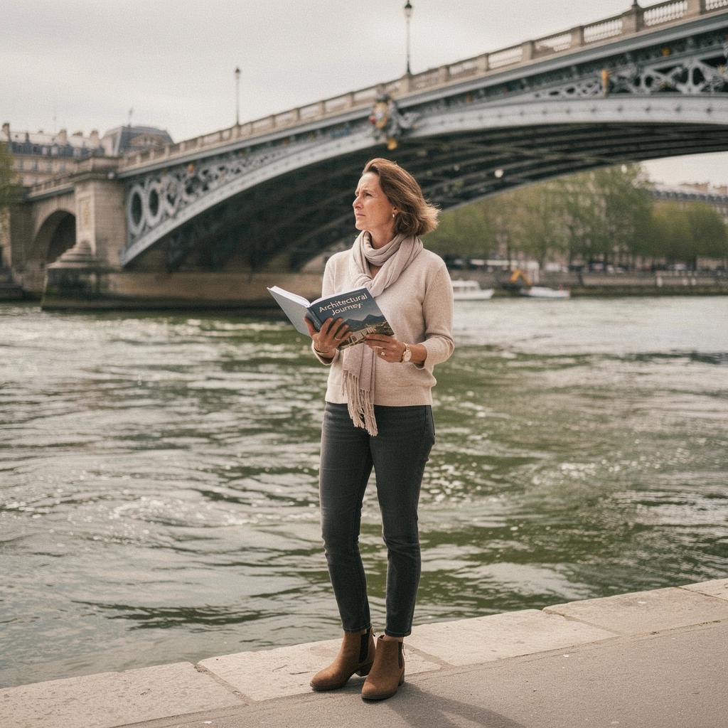 Мост, сверкающий огнями в ночное время, создающий романтическую атмосферу.